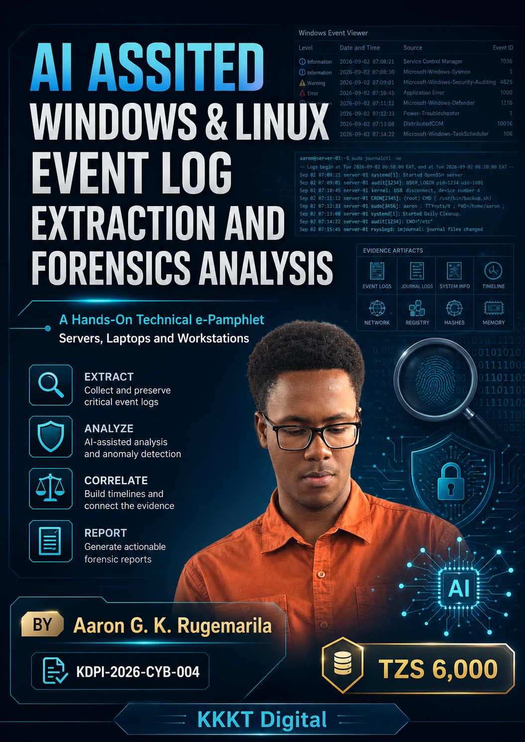 AI Assisted Windows & Linux Event Log Extraction and Forensics Analysis